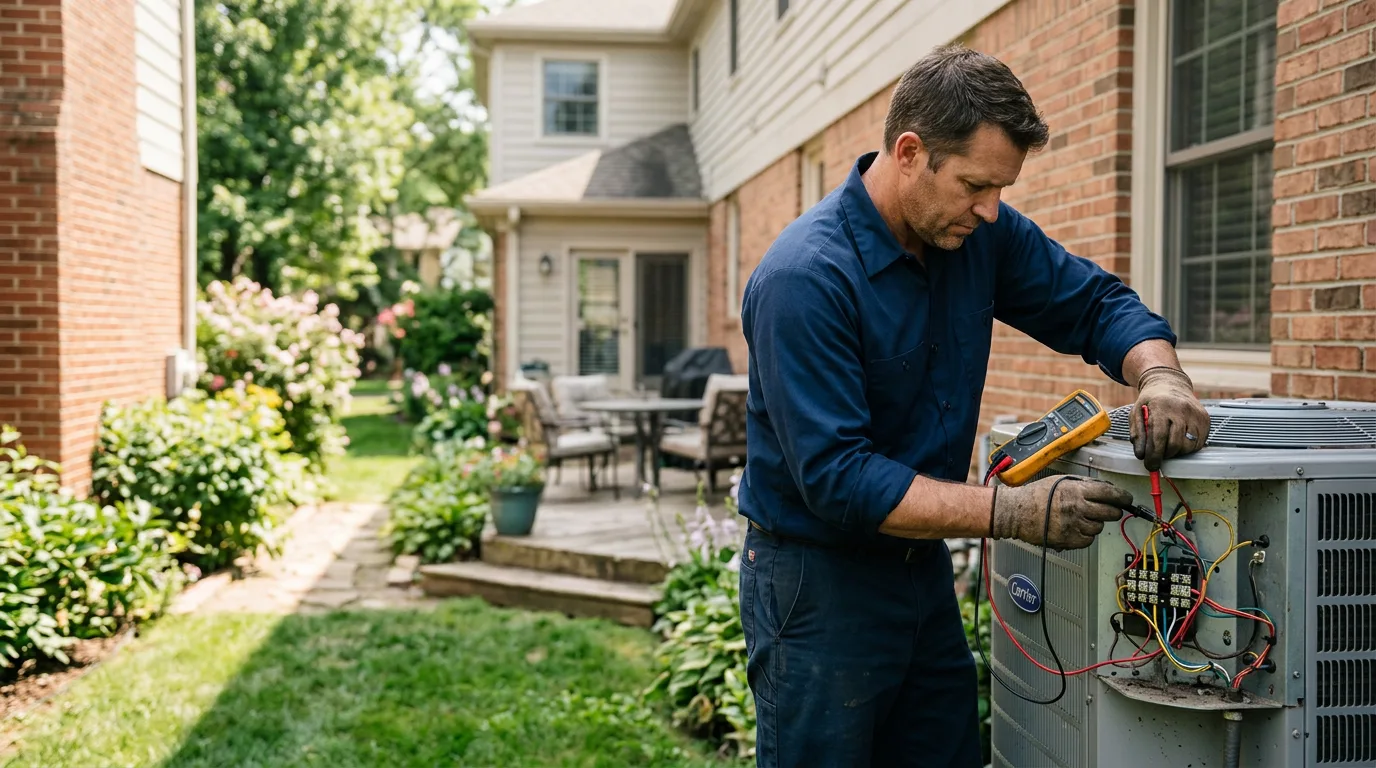 HVAC technician working near Centerport, PA